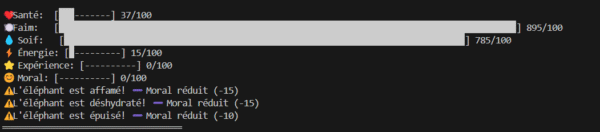 Simulateur de Vie d'Éléphant
