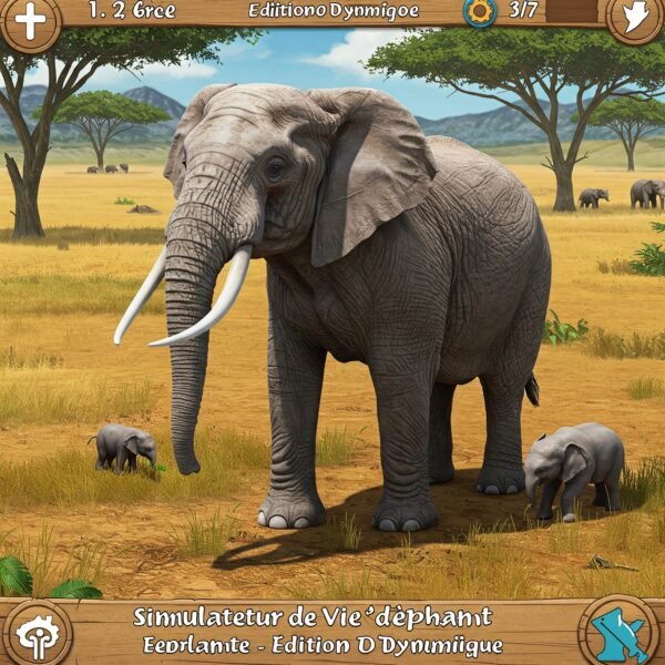 Simulateur de Vie d'Éléphant - Édition Dynamique