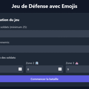 Jeu de Défense avec Emojis