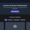 Location de Drones Professionnels application web  template HTML