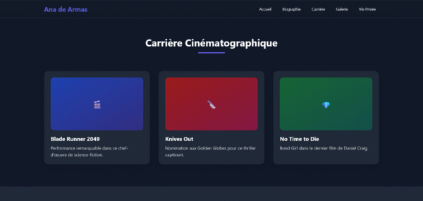Template HTML "Starlight Showcase"