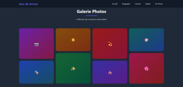 Template HTML "Starlight Showcase"