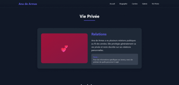 Template HTML "Starlight Showcase"