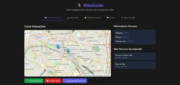 Template HTML "BikeGuide"