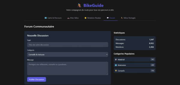 Template HTML "BikeGuide"