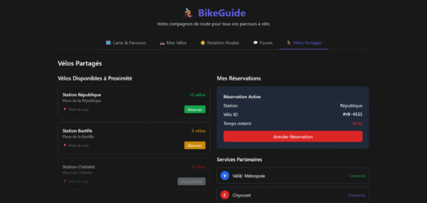 Template HTML "BikeGuide"