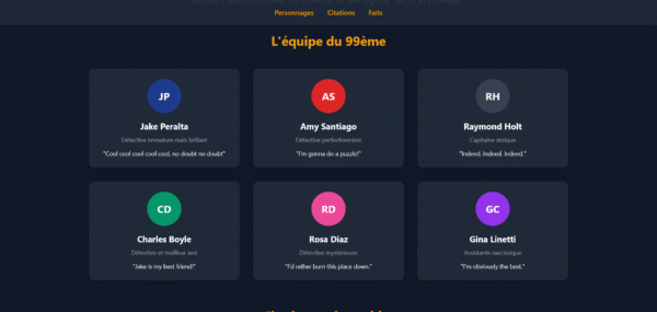 Template HTML "Nine-Nine Squad"