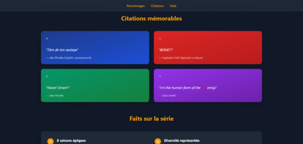 Template HTML "Nine-Nine Squad"