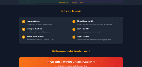 Template HTML "Nine-Nine Squad"