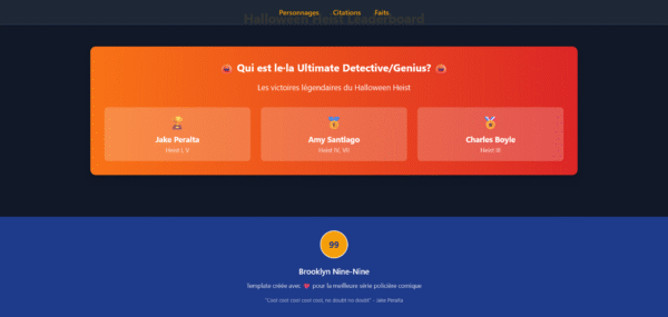 Template HTML "Nine-Nine Squad"