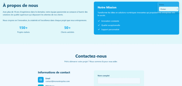 Template HTML "ThemeShift"