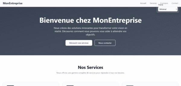 Template HTML "ThemeShift"