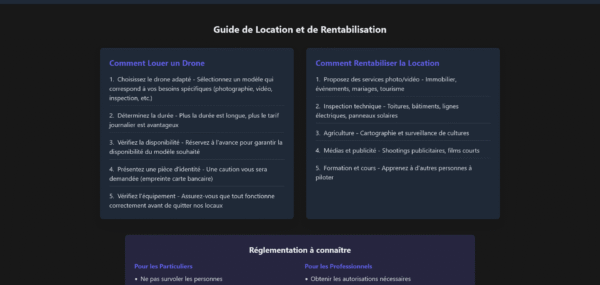 Template HTML "DroneRent"