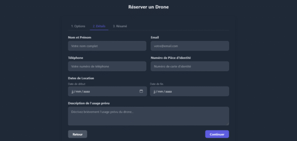 Template HTML "DroneRent"