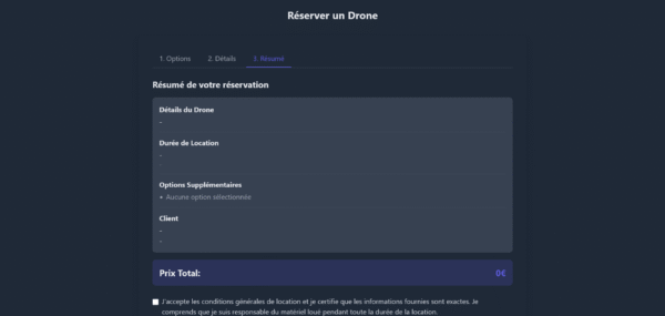 Template HTML "DroneRent"