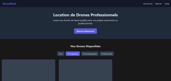 Template HTML "DroneRent"