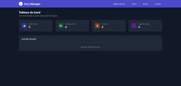 Template HTML "Ferry Manager"