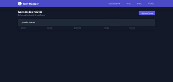 Template HTML "Ferry Manager"