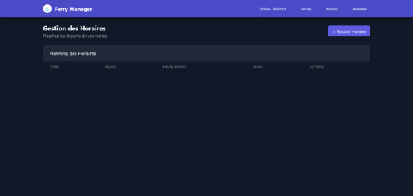 Template HTML "Ferry Manager"