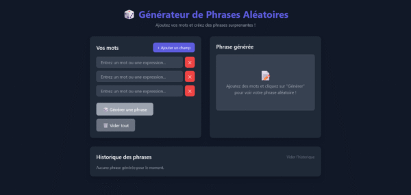 Template HTML "PhraseCraft"