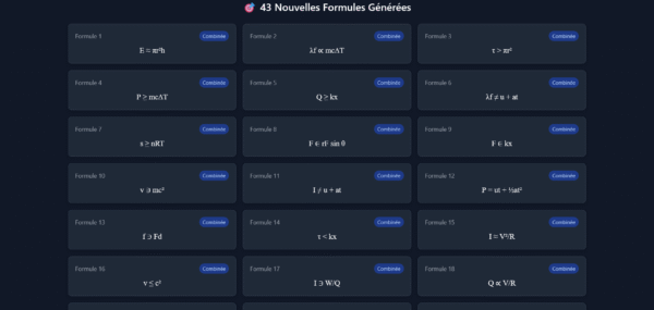 Template HTML "MathGenix"