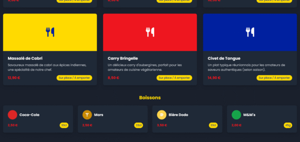 Template HTML "Ti Kazo Kreol"