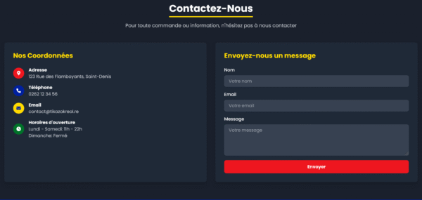 Template HTML "Ti Kazo Kreol"