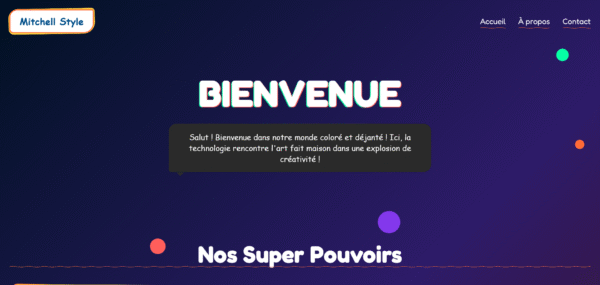 Template HTML "Les Mitchell"