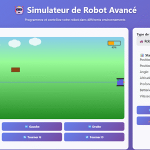 Application web "Simulateur de Robot Avancé"