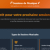 Template Web "Sessions de Musique"