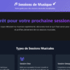 Template Web "Sessions de Musique"