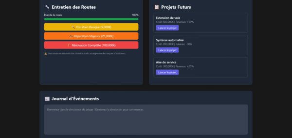 🛣️ Simulateur de Péage Autoroutier