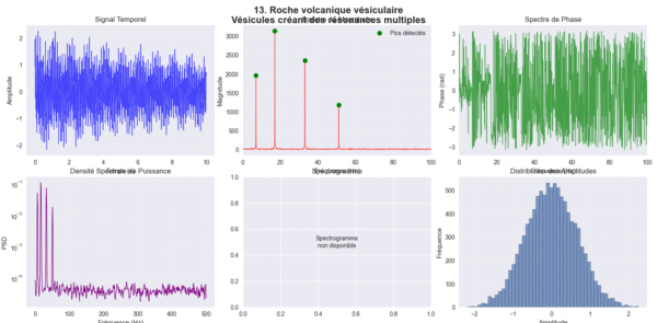 Script Python pour l'Analyse Spectrale de Structures Rocheuses