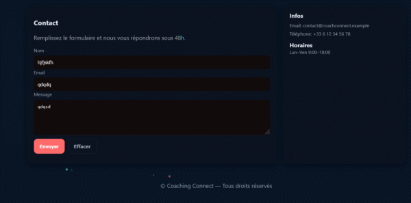 Plateforme de Coaching en Ligne