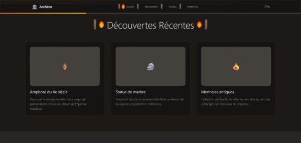 Site Web "Archéos - Archéologie Grecque"