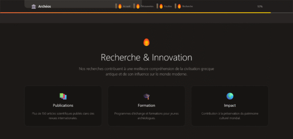 Site Web "Archéos - Archéologie Grecque"