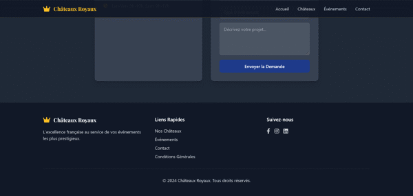 Screenshot 2025-09-24 at 16-28-55 Châteaux Royaux - Location de Prestige Modèle de site web "Châteaux Royaux" pour location de prestige