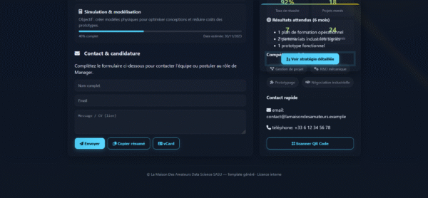 La Maison Des Amateurs - Profil Manager