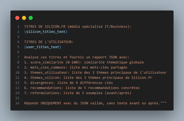 Analyseur de Titres d'Articles Tech - Version Pro (v2.0)
