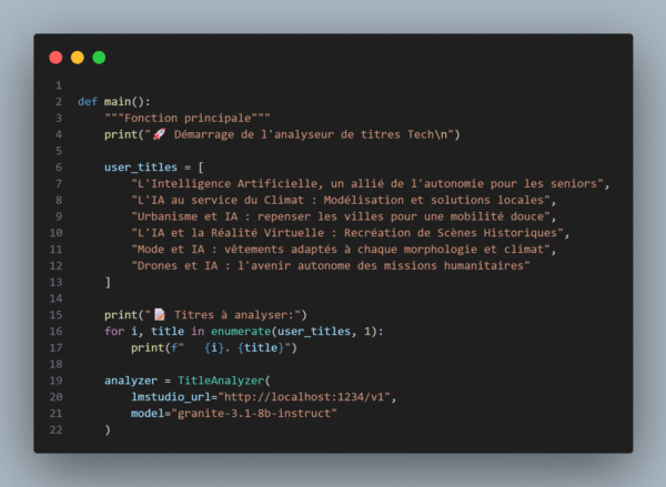 code3 Analyseur de Titres d'Articles Tech - Version Basique (v1.0)