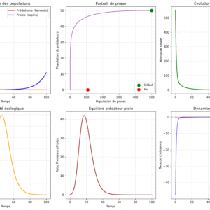 🦊🐇 ÉcoSim – Simulation Écologique Avancée