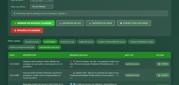 🌾 Générateur Autonome de Planning Instagram - Agriculture & Environnement