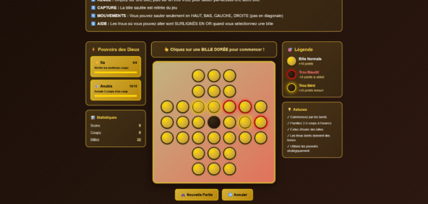 Jeux Solitaire Égyptien