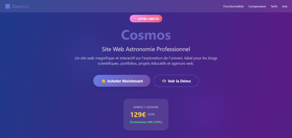 template html Cosmos
