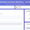 Screenshot 2025-11-19 at 14-30-34 Générateur d'Articles WordPress - IA Intégrée Générateur d'Articles WordPress IA Intégrée