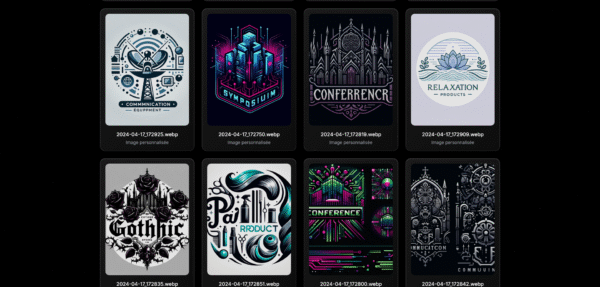 Galerie de Logos Glassmorphism - Pack Premium