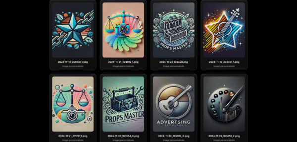 Galerie de Logos Glassmorphism - Pack Premium