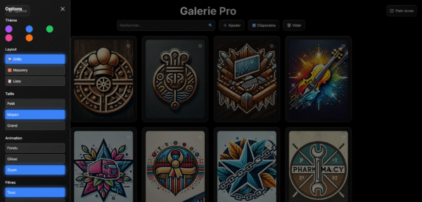 Galerie de Logos Glassmorphism – Pack Premium V2