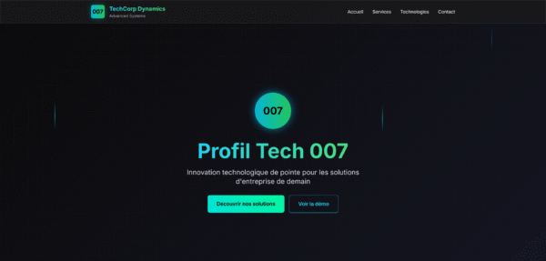 Template HTML "Dynamics"
