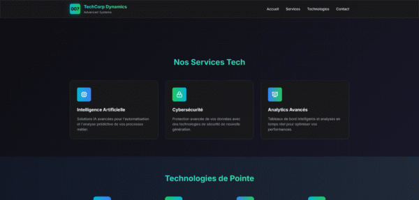 Template HTML "Dynamics"